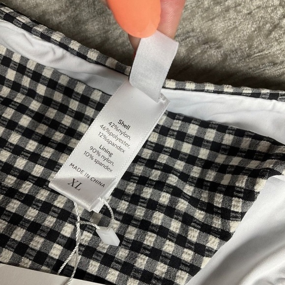 NWT Andie Swim The String Bottom Bikini Textured Gingham Size XL NEW - Picture 8 of 12